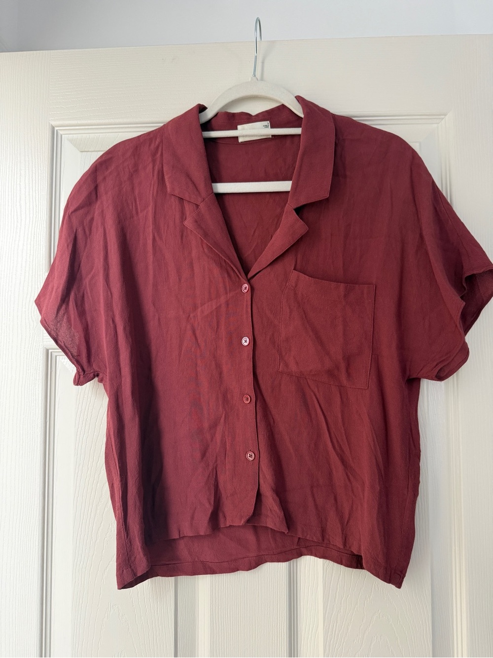 Aritzia Short Sleeve Button Down
